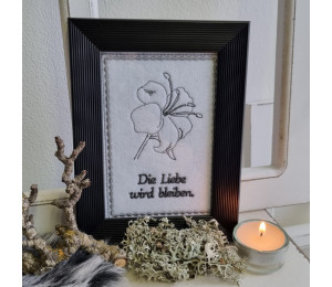 ITH Postkarte - Trauerkarte Die Liebe wird bleiben